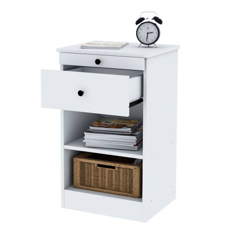 Mesa de Luz Desayunador Centro Estant Blanco en cuotas sin interés