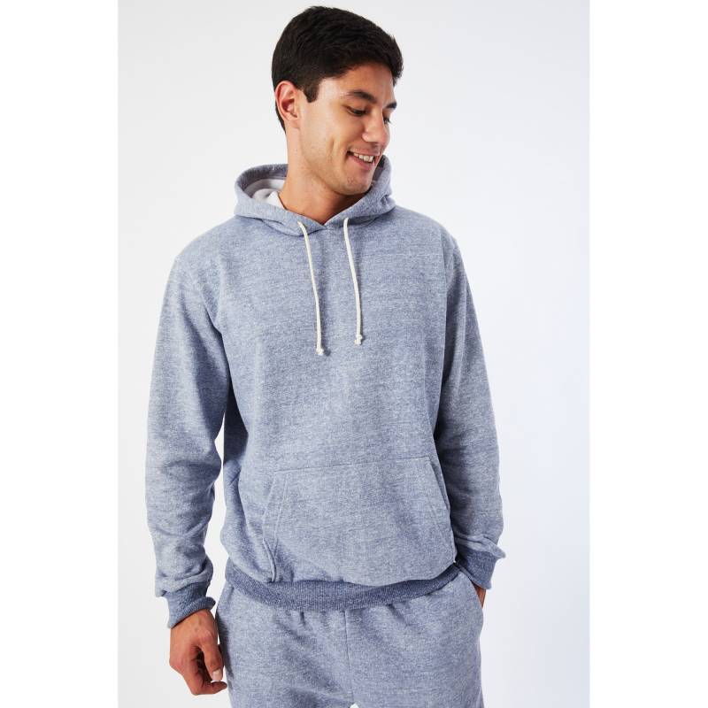 Buzo Hombre Hanes Canguro Snow Azul Melange Talle L en cuotas sin ...