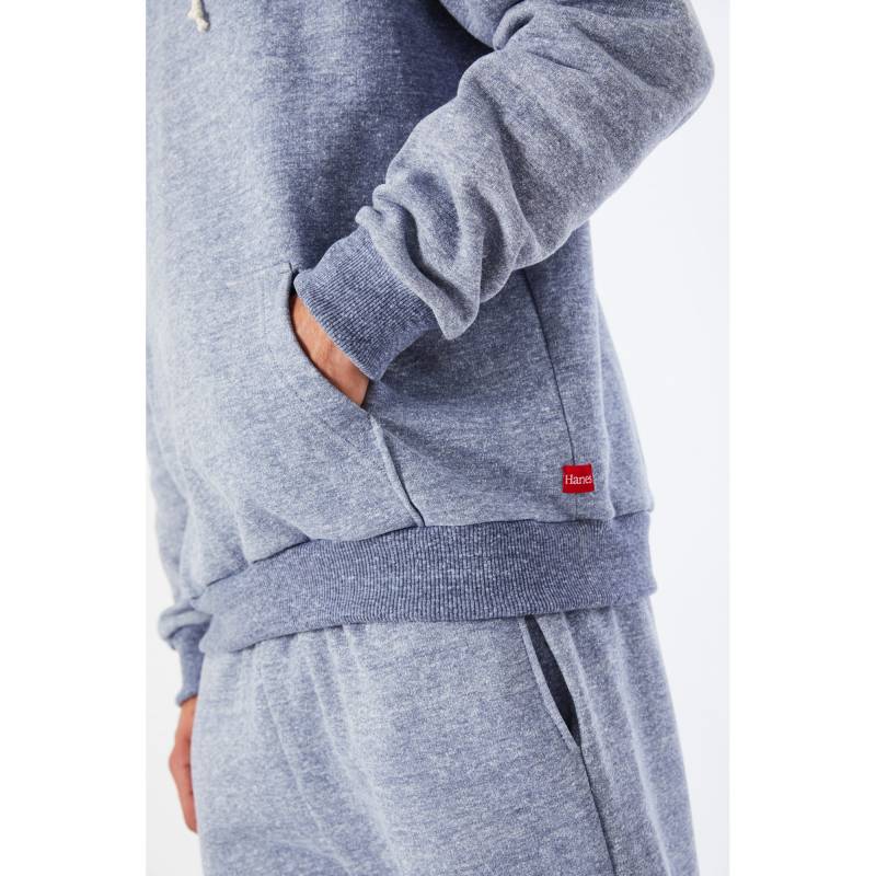 Buzo Hombre Hanes Canguro Snow Azul Melange Talle L en cuotas sin ...