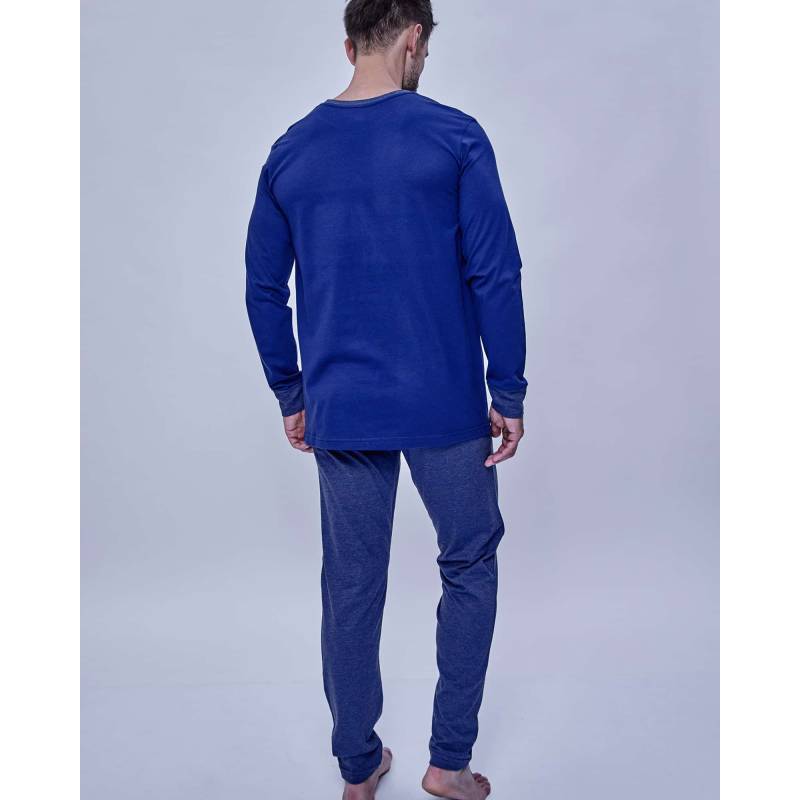 Pijama Hombre Eyelit Estampado Marino Talle XXL en cuotas sin