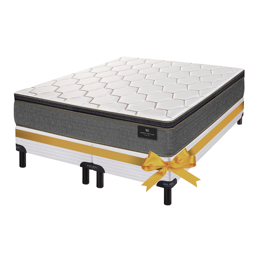 Colchón + Sommier de Regalo Resortes King Size 200x200 Prisma King Koil