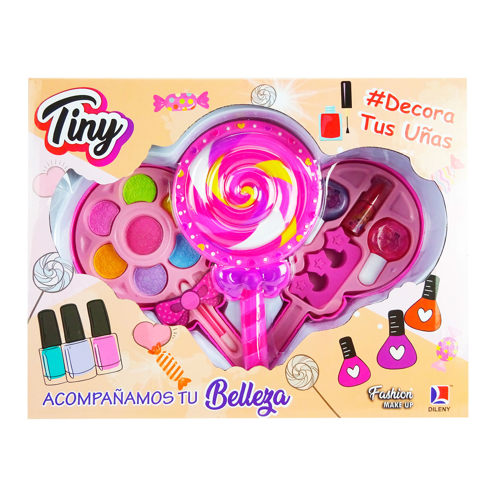 Set De Maquillaje Paleta En Caja Con Sombra Y Esmaltes