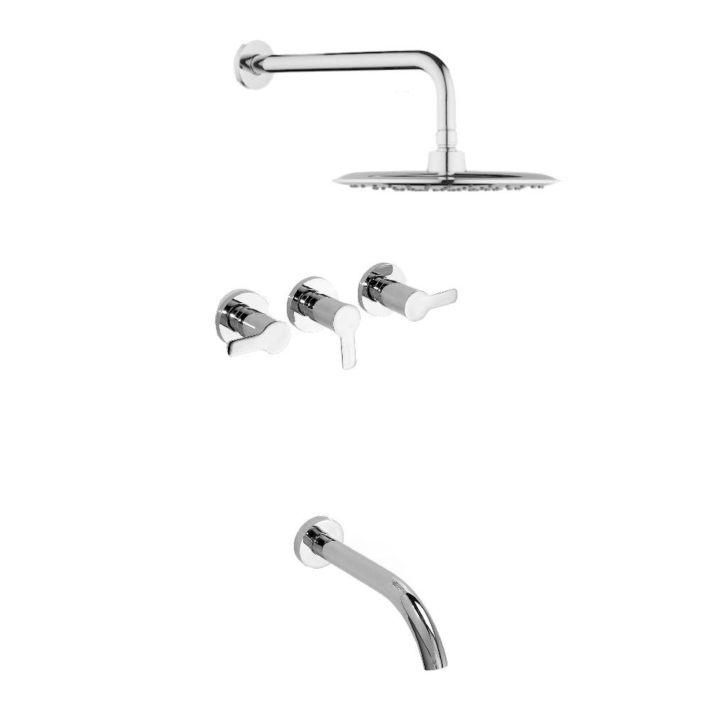 Grifería Ducha De Embutir Cierre Cerámico Piazza Logos