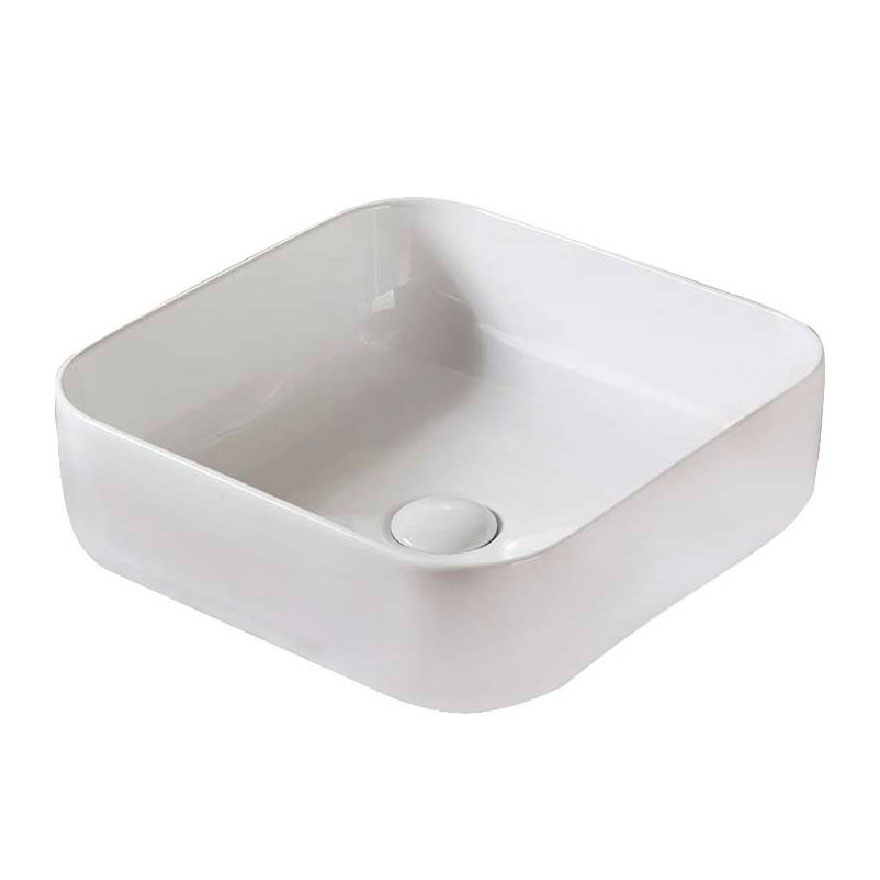 Bacha Sanitaria De Apoyar Cuadrada Piazza 38,5x38,5x14 cm