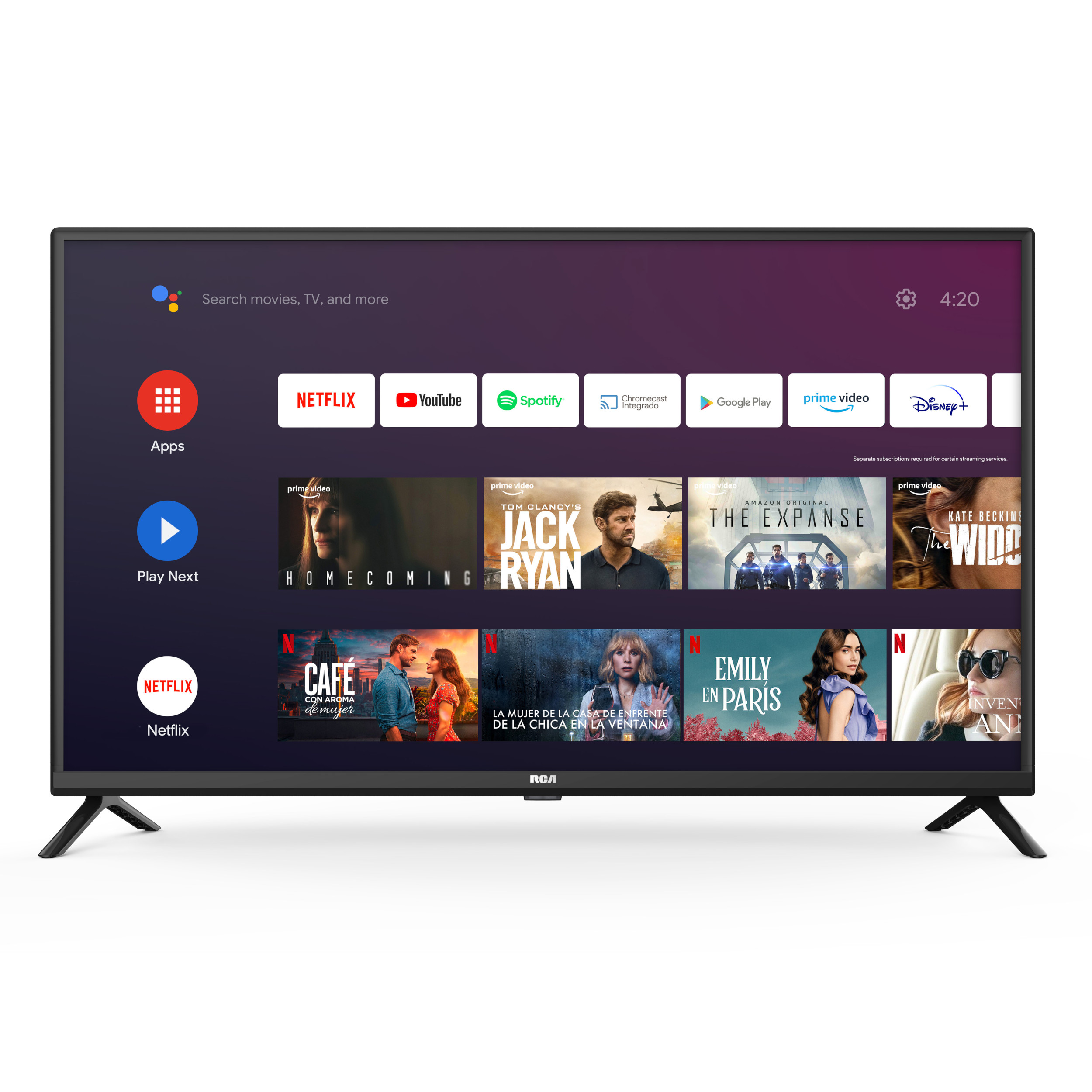 Tv 50" RCA 4K UHD Android C50AND