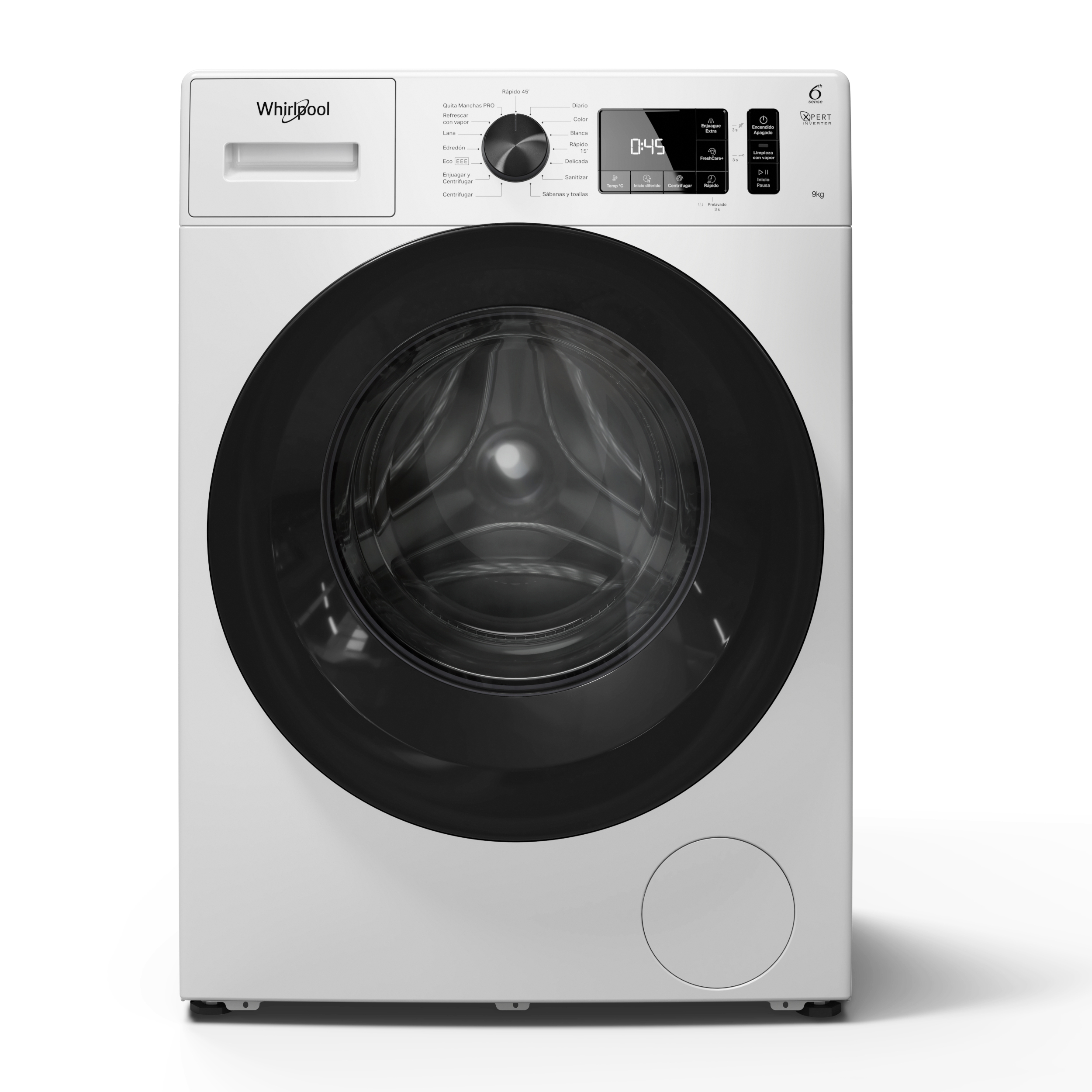 Lavarropas Whirlpool Carga Frontal 9 Kg WNQ90ABDNA