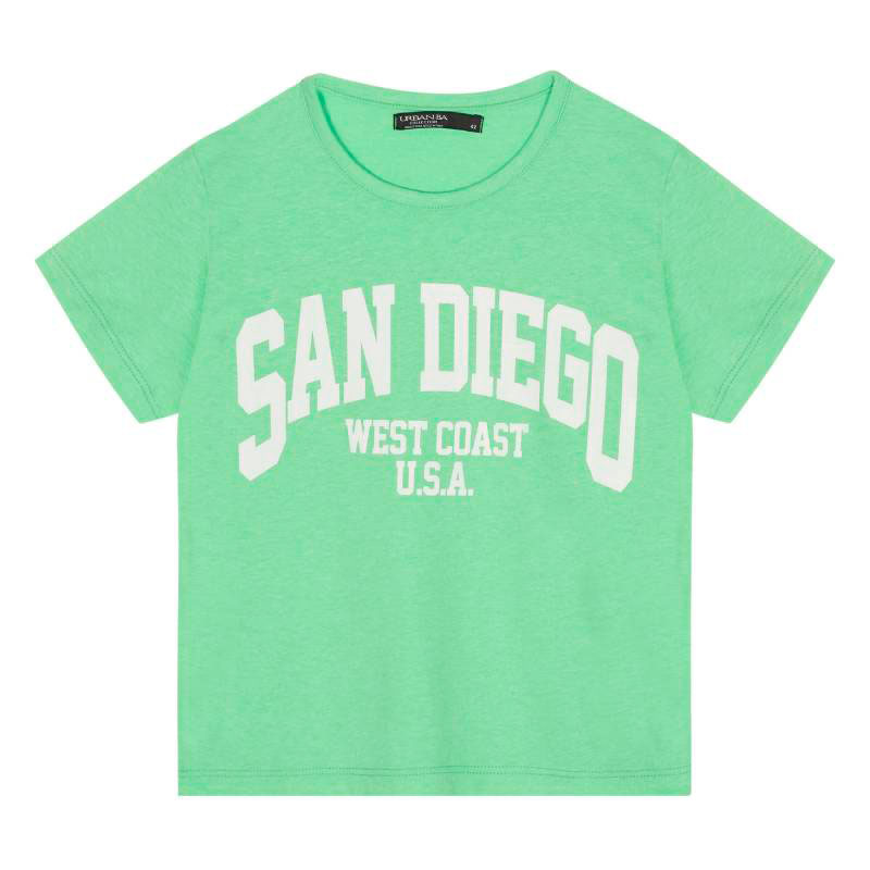 Remera Mujer Urban Manga Corta Estampada Talle 40-46