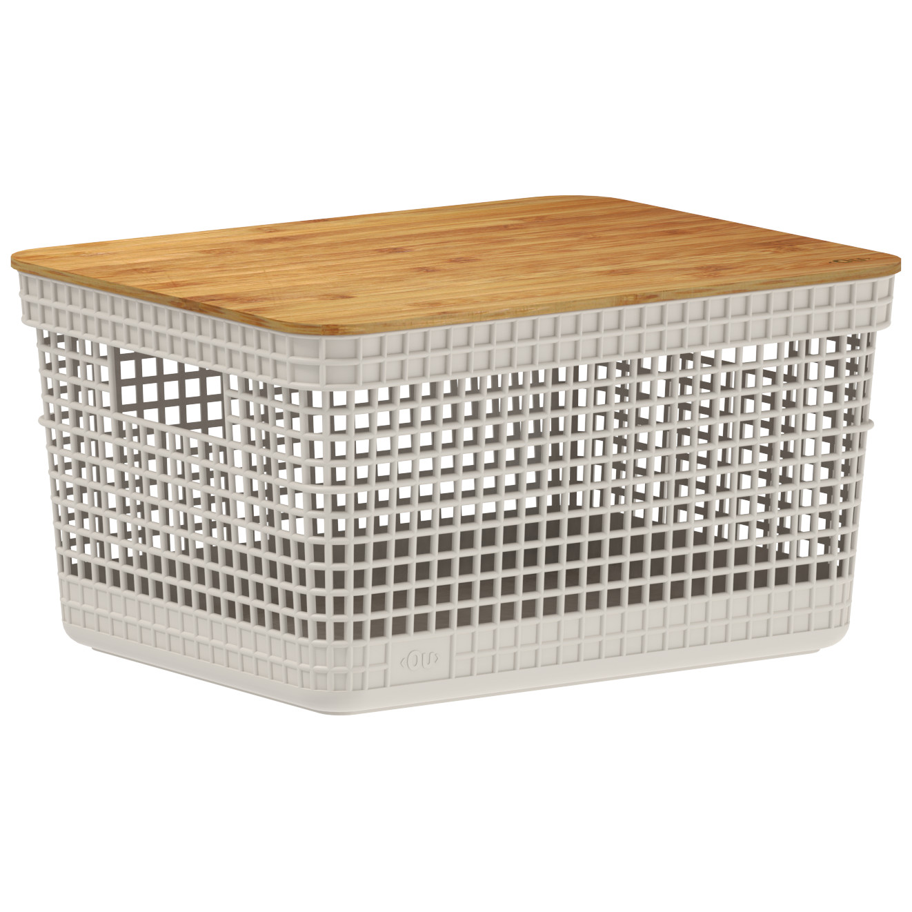 Cesta Grid Bambú OU Beige 