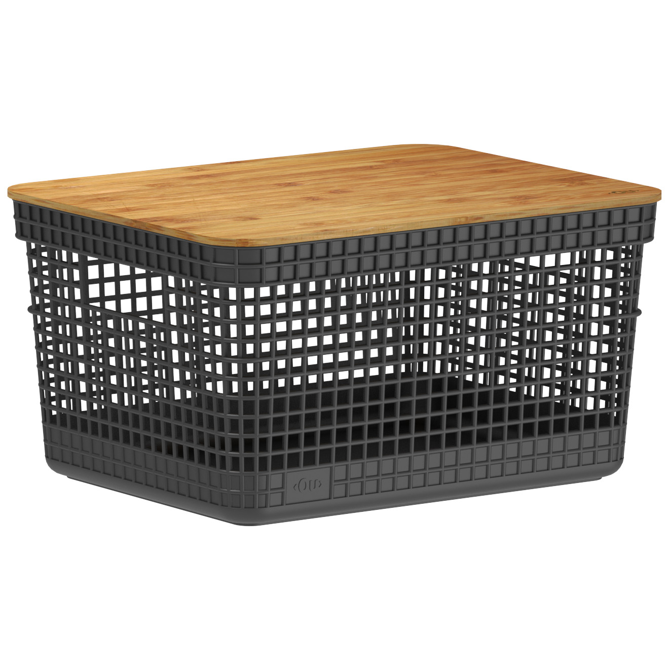 Cesta Grid Bambú OU Negro