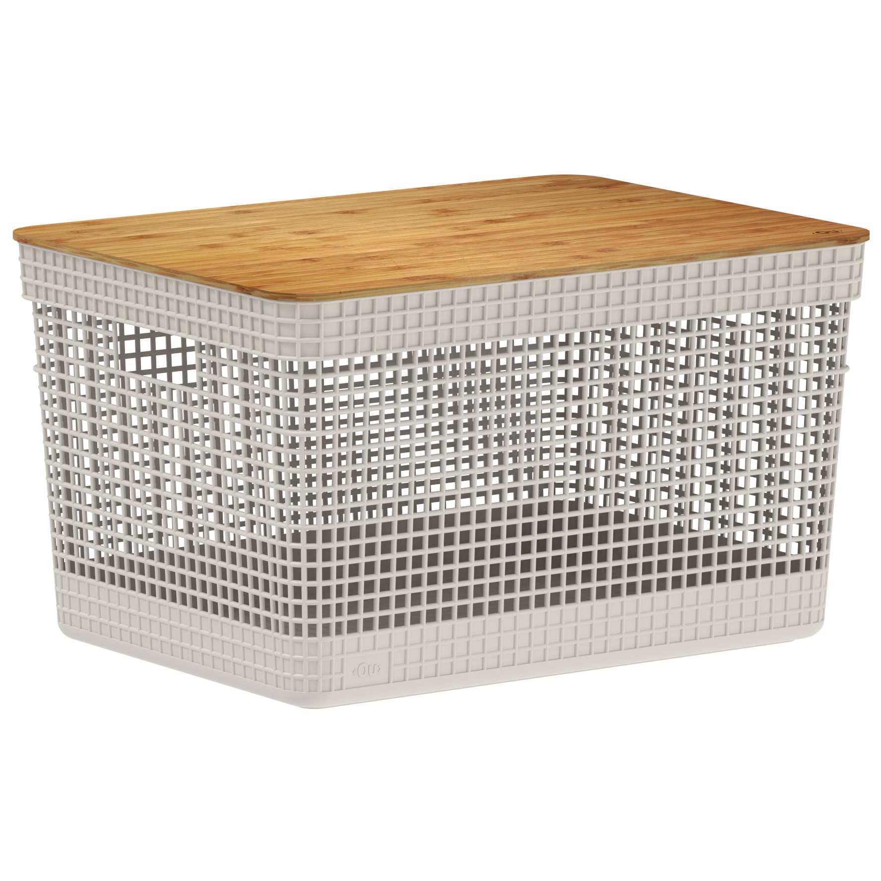 Cesta Grid Bambú OU Beige 