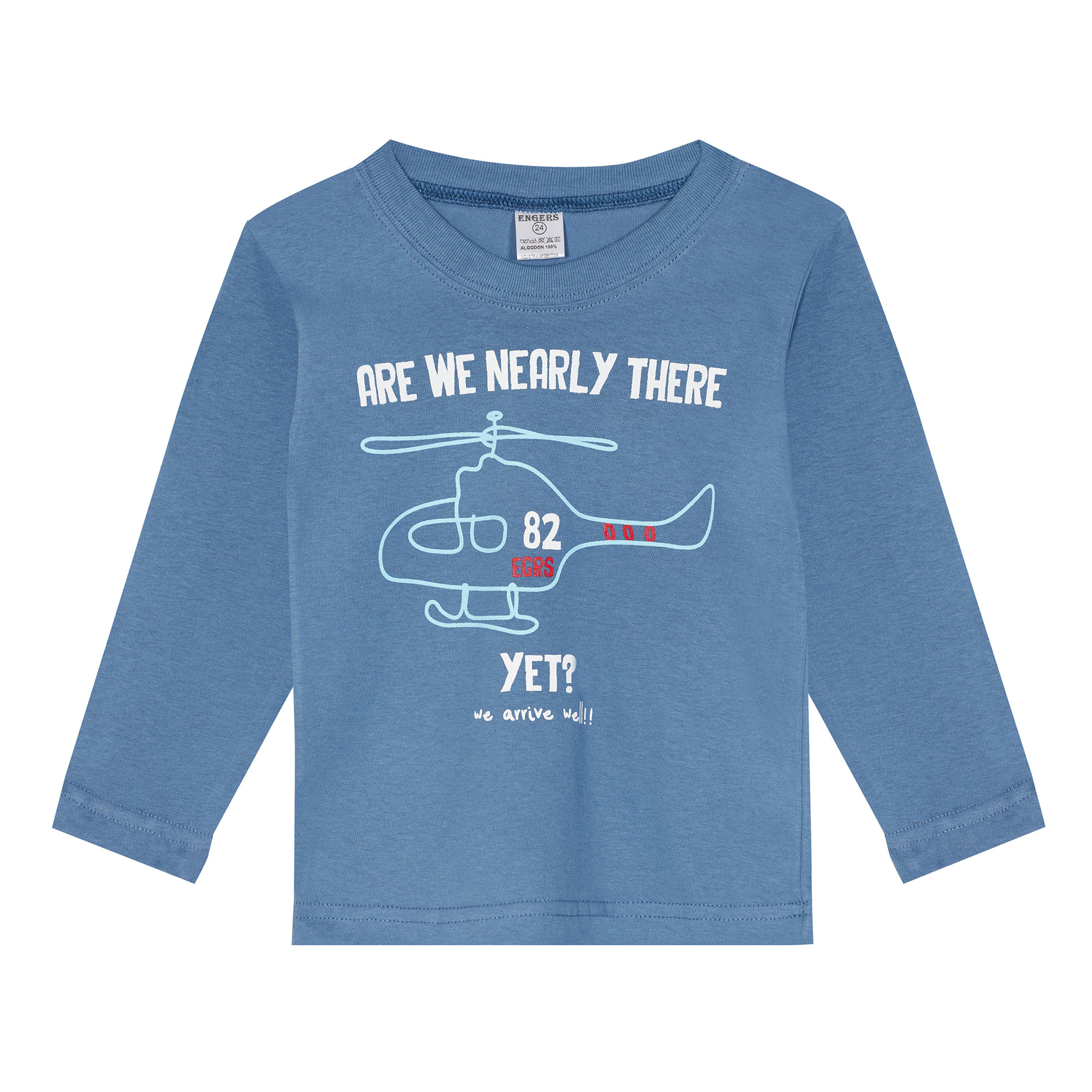 Remera Bebé Engers Manga Larga con Estampa Talle 9-24