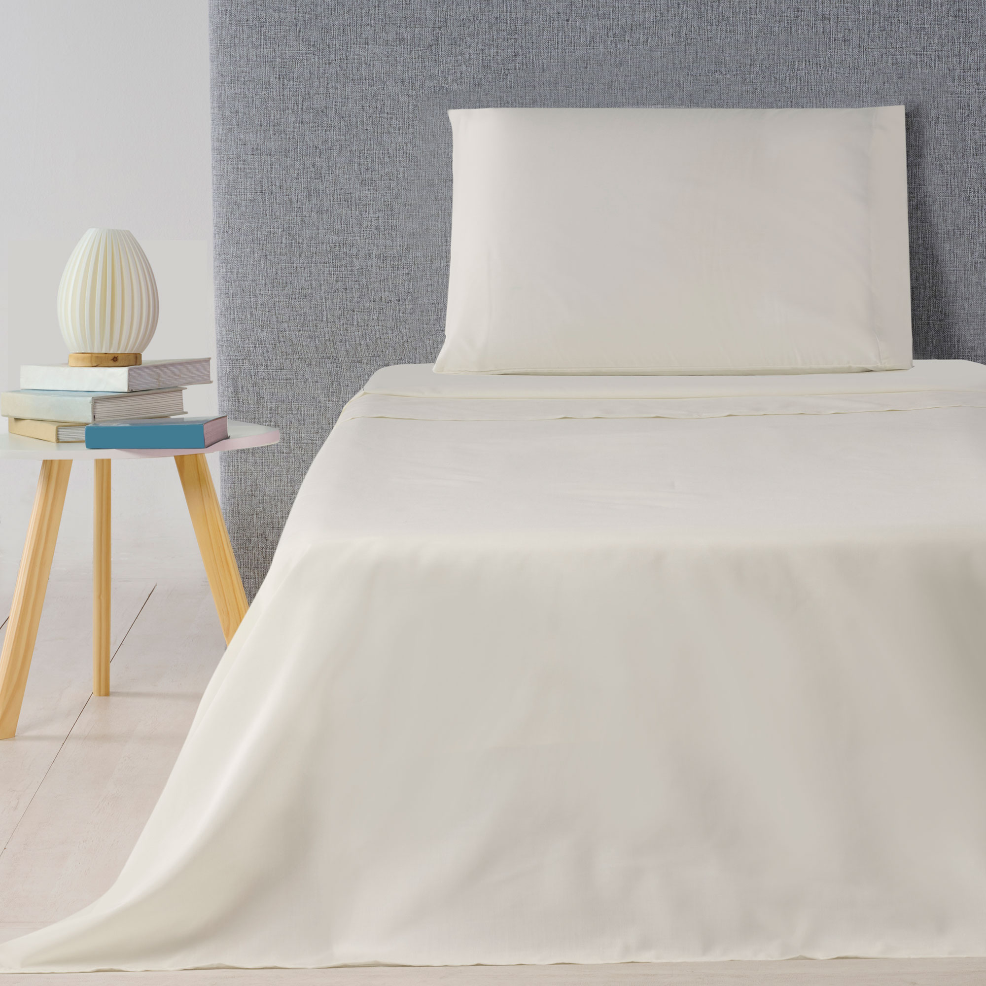 Juego de Sábanas 1 1/2 Plazas Natural