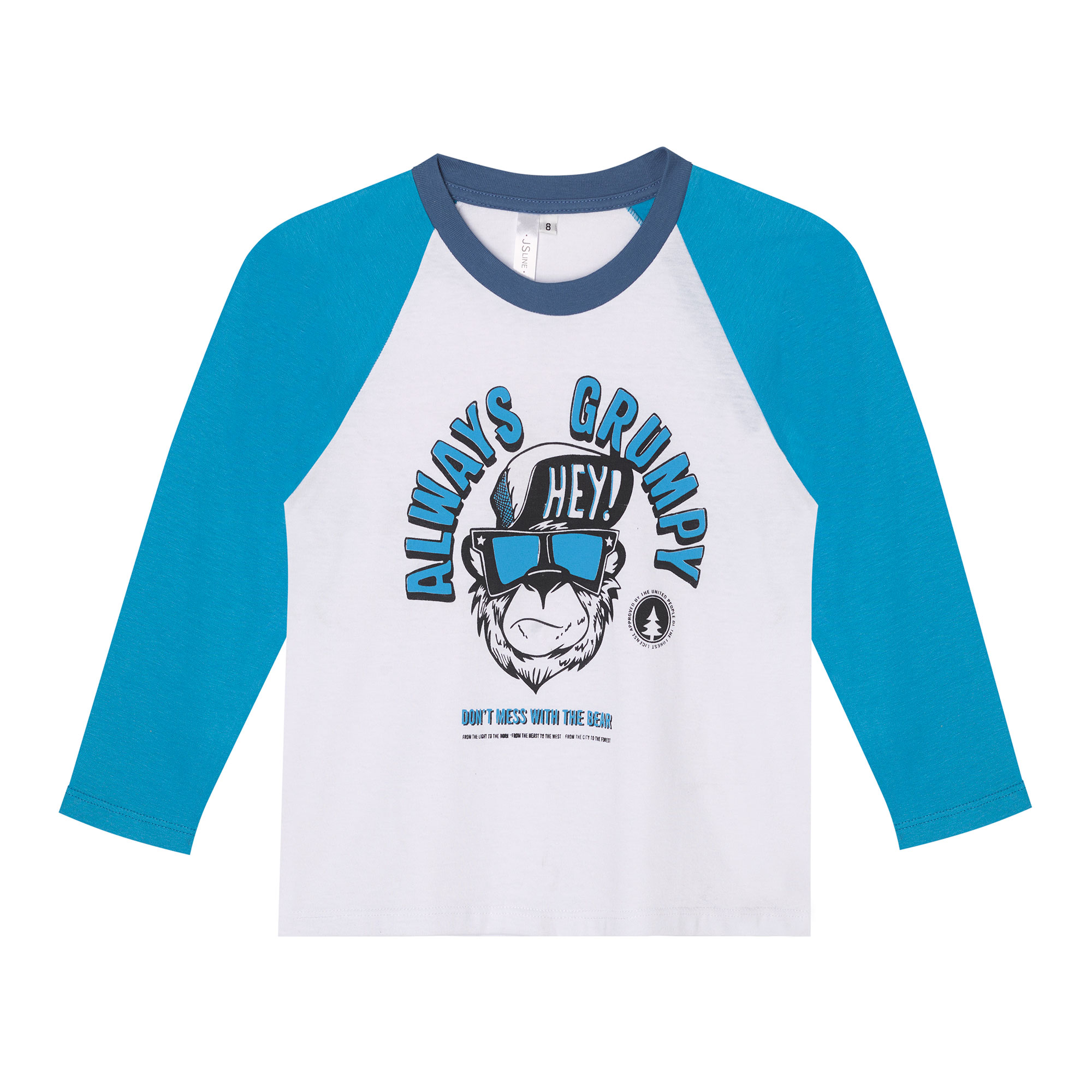 Remera Niño Js Line Manga Larga Estampada Talle 2-8
