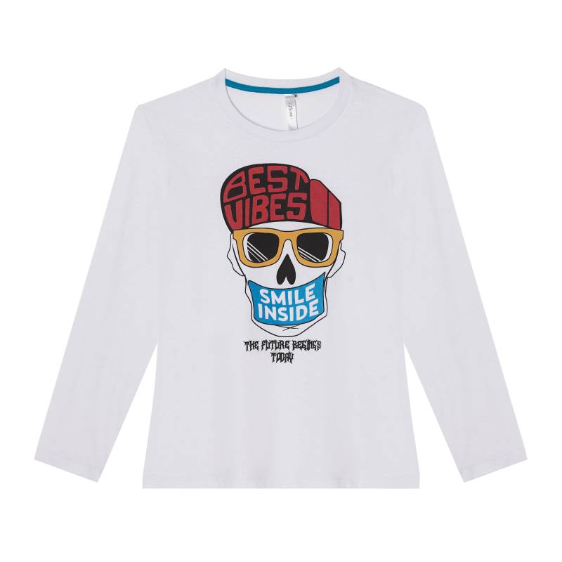 Remera Teen Js Line Manga Larga Estampada Talle 10-16