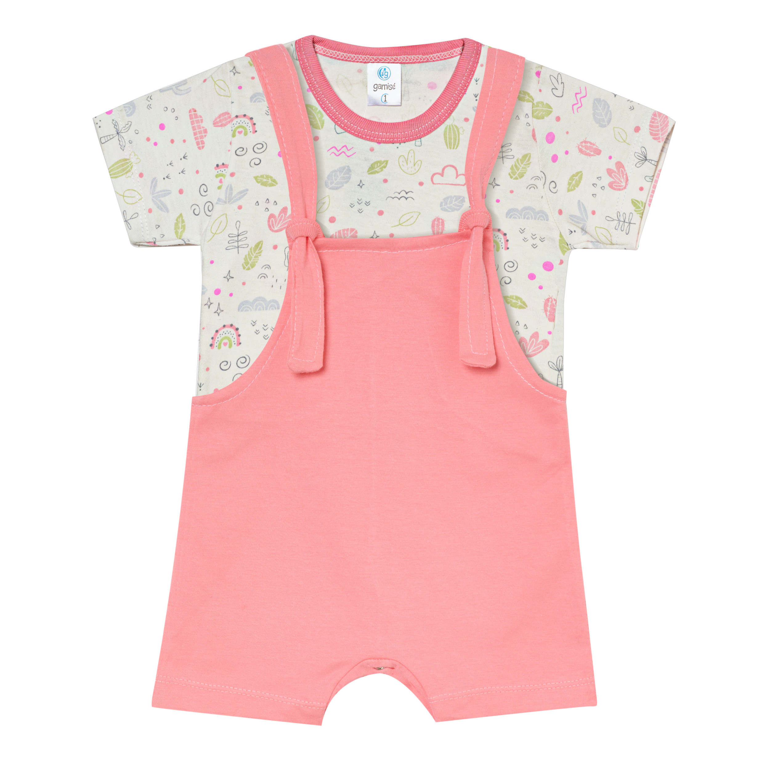 Conjunto Remera y Jardinero Bebé Gamise Talle 1-5