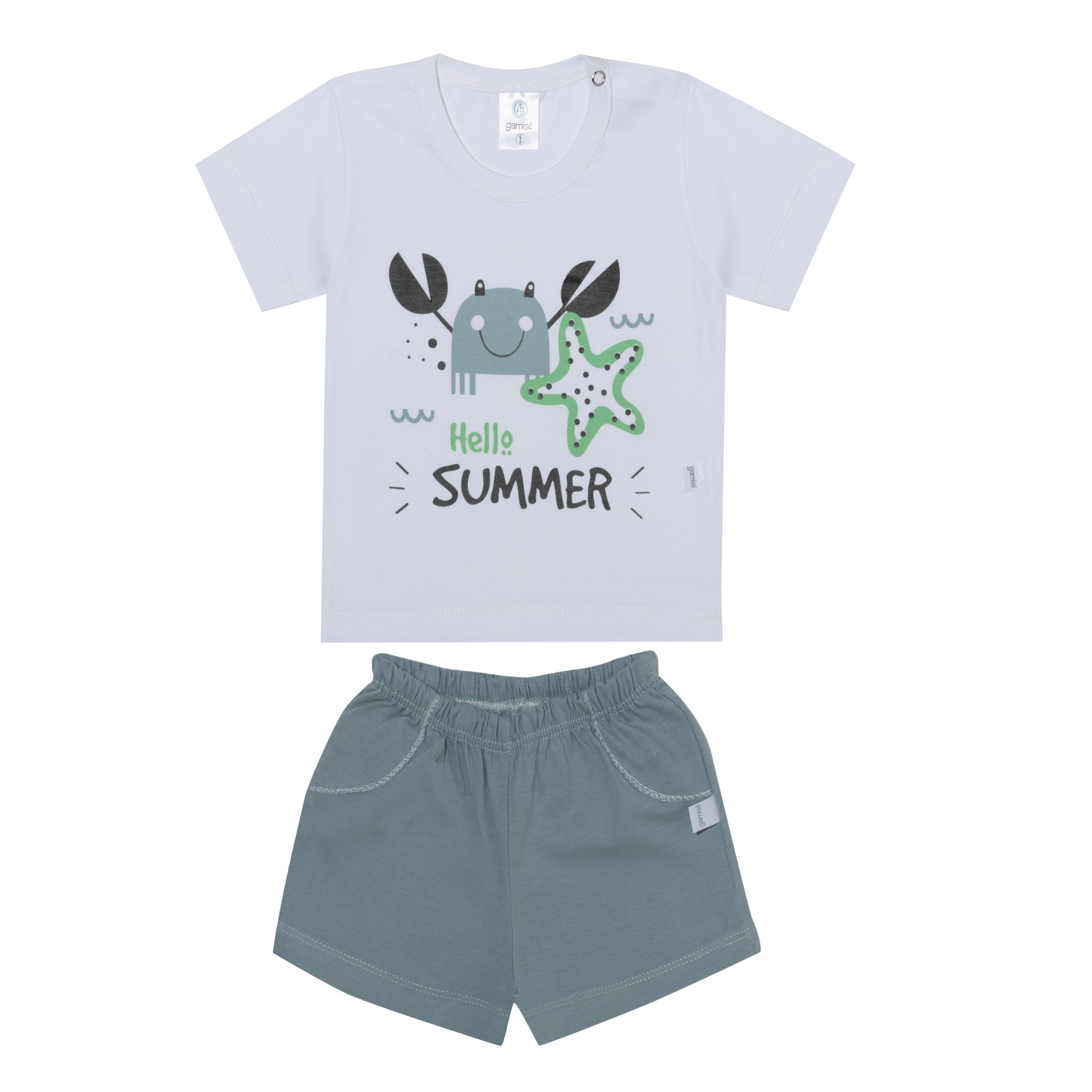 Conjunto Remera y Short Bebé Gamise Talle 1-5