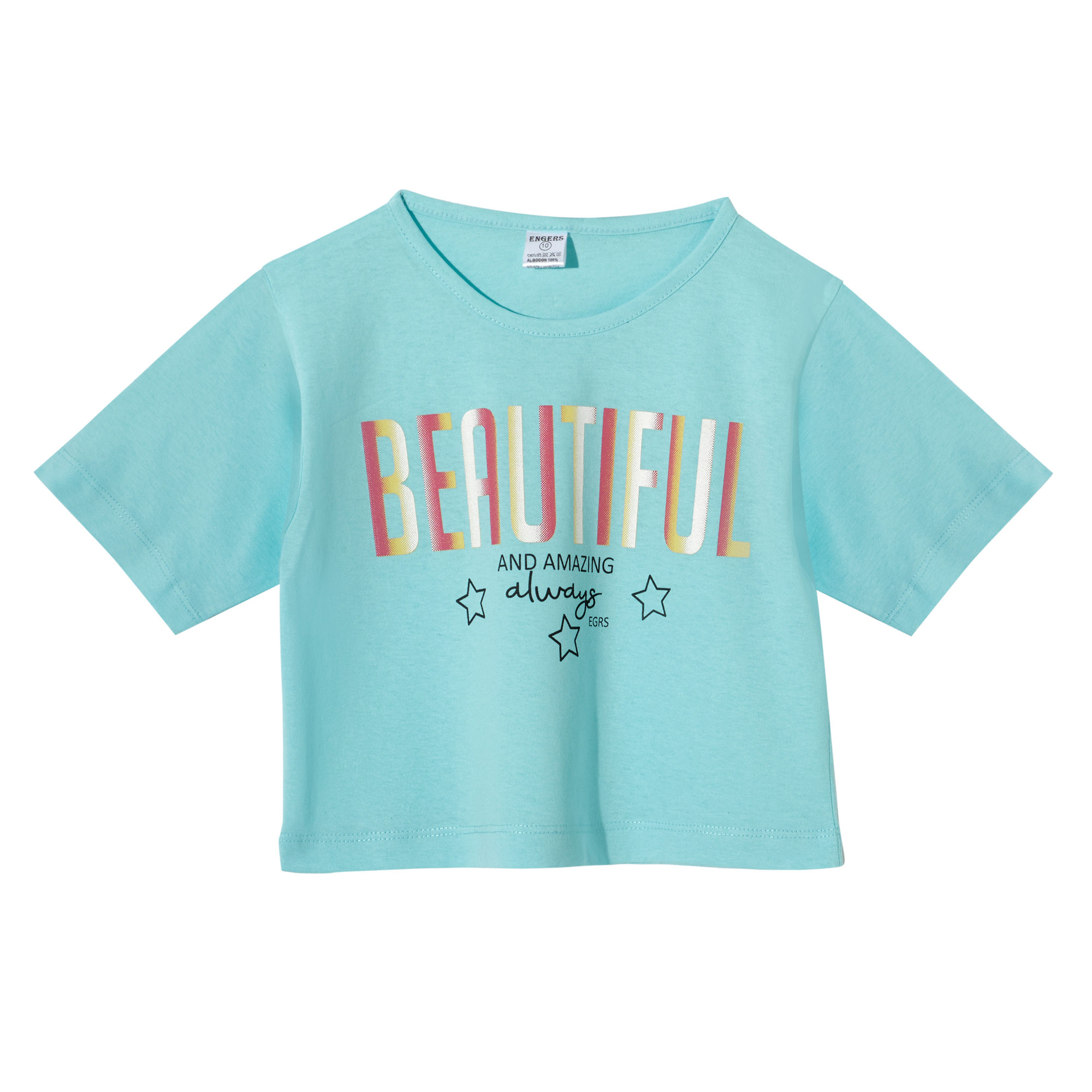 Remera Manga Corta Engers Estampada Talle 4-14