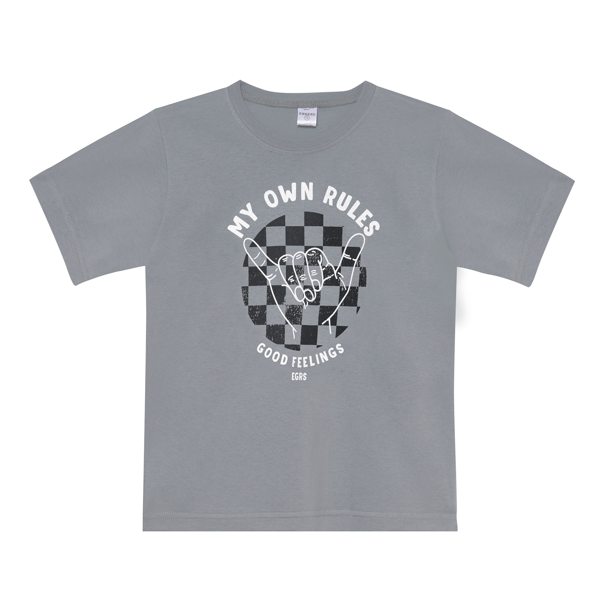 Remera Manga Corta Engers Estampada Talle 4-14