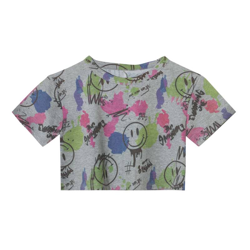 Remera Crop Teen Lady First Estampada Talle 10-16