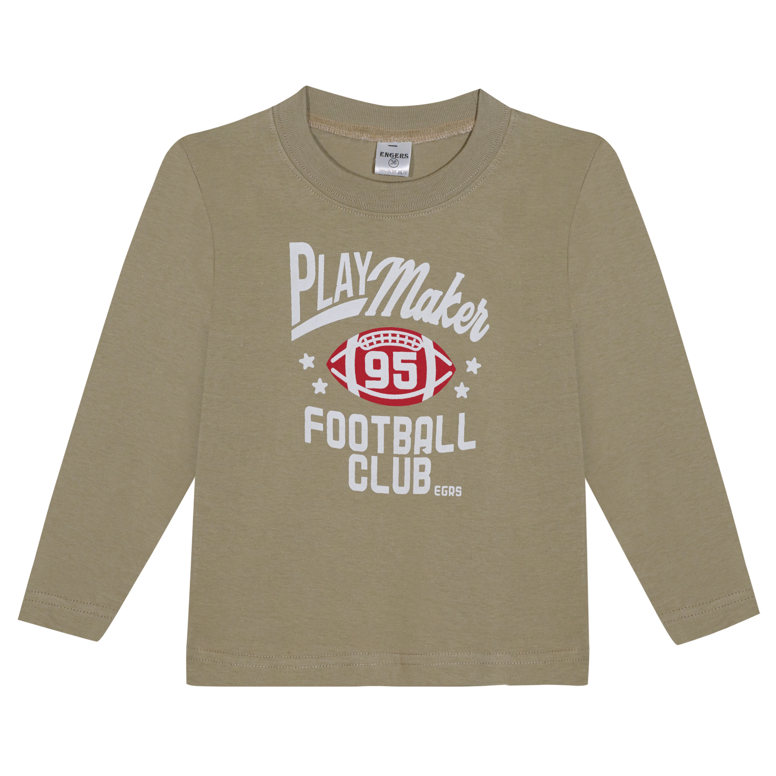 Remera Bebe Engers Manga Larga Estampada Talle 12-36