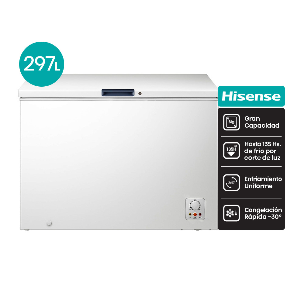 Freezer Horizontal Hisense 297 Lts 94CF3N297NEW