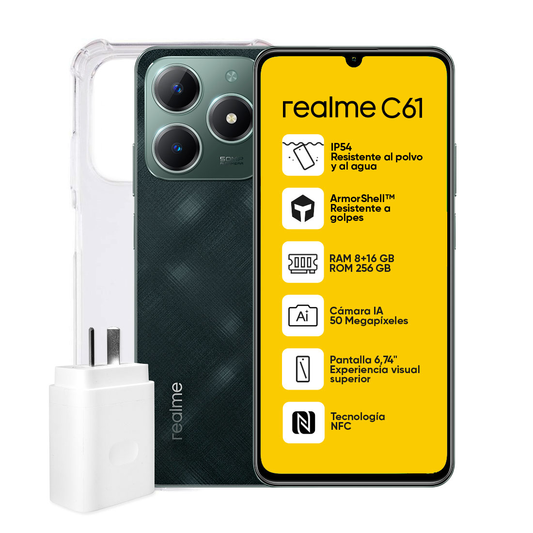 Celular Realme C61 256GB Verde