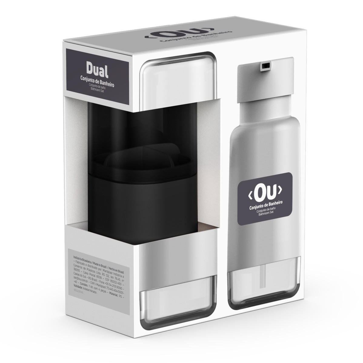 Juego de Baño Dual OU Negro