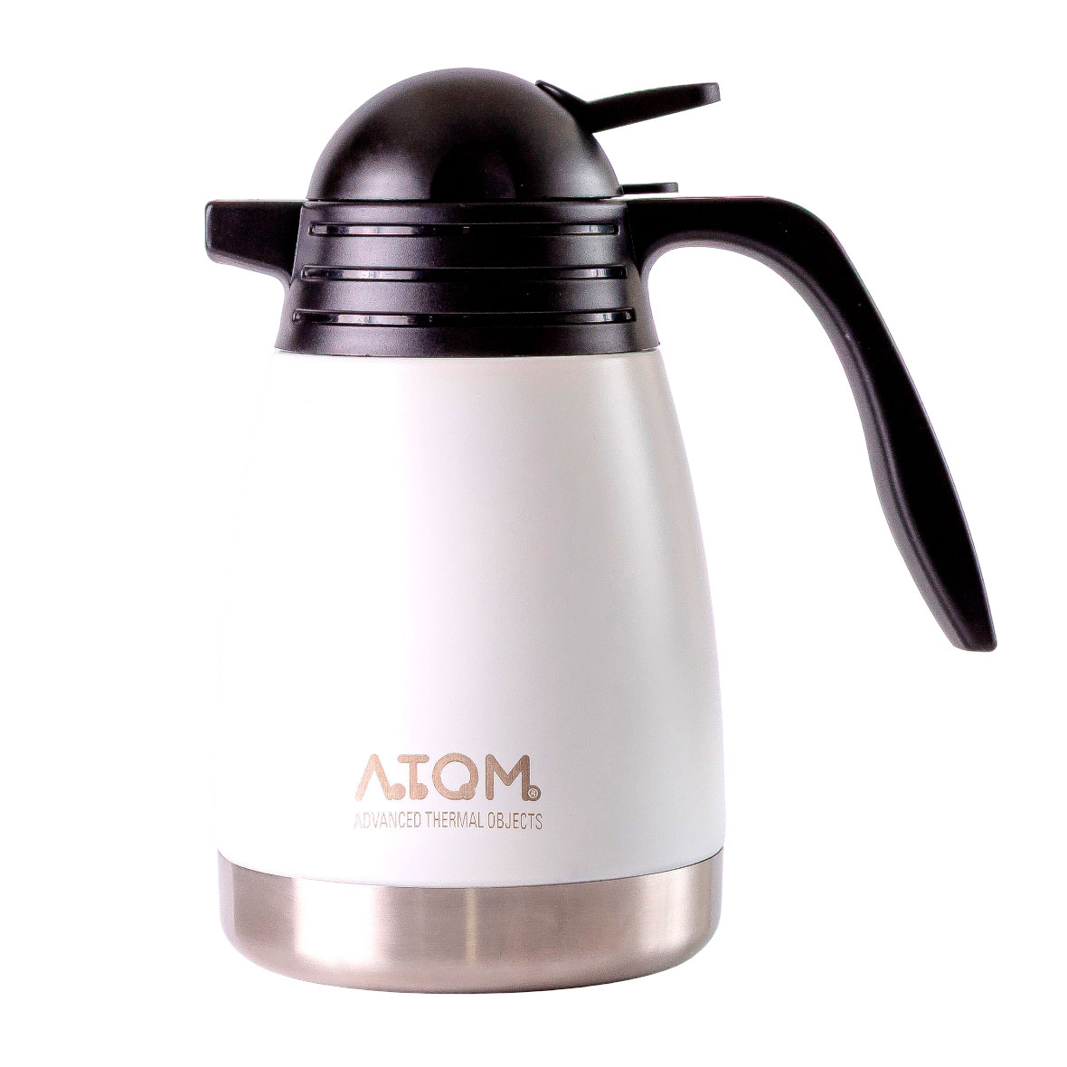 Jarrita Atom 600ml Acero Inoxidable Blanca