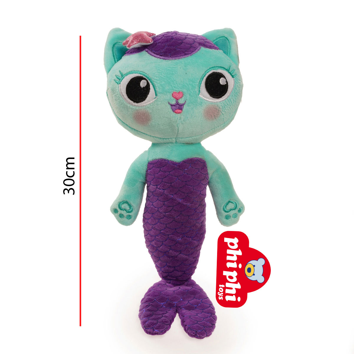Peluche sirena Gatirena La Casa de Gabby 30CM