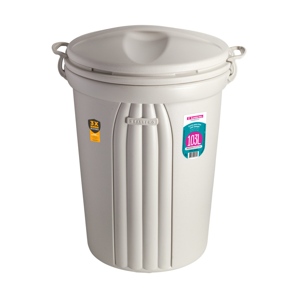 Cesto de Residuos Sanremo 103 Litros Blanco