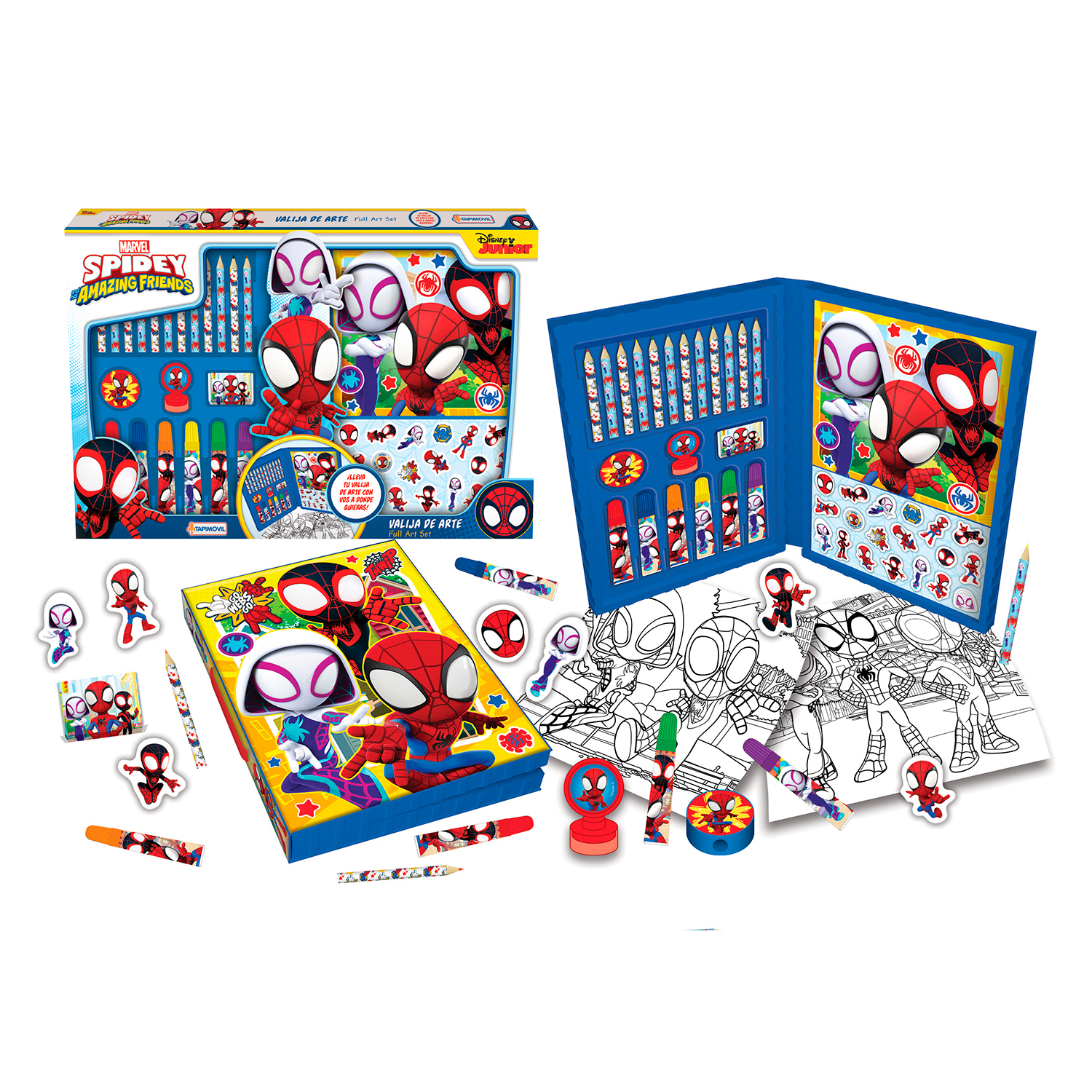 Maletin para Dibujar Y Pintar Spiderman