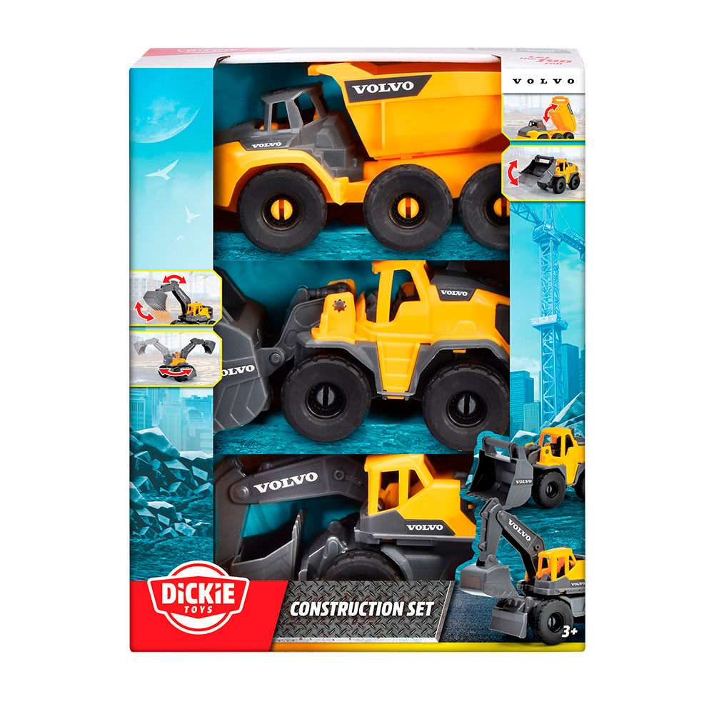 Set Construccion Volvo x3