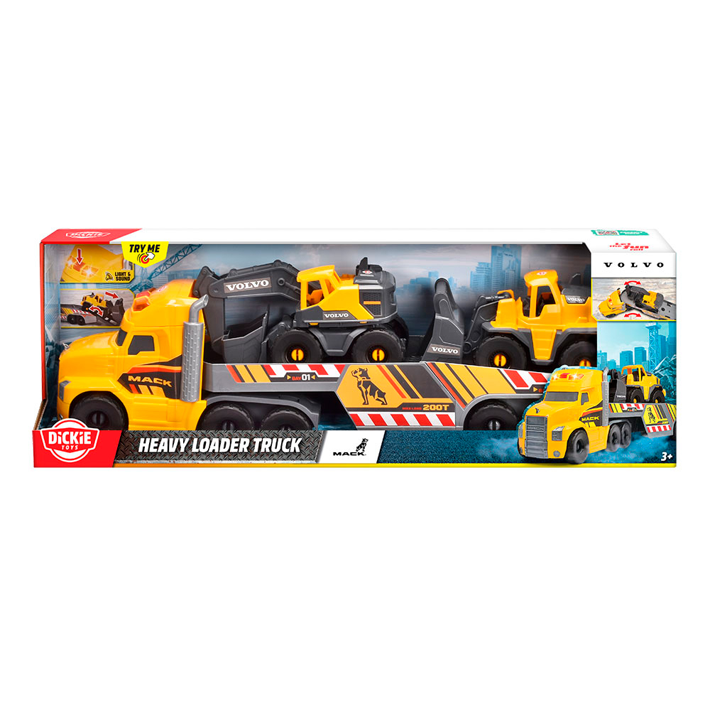 Camión Carga Volvo 70 Cm con 2 Vehículos