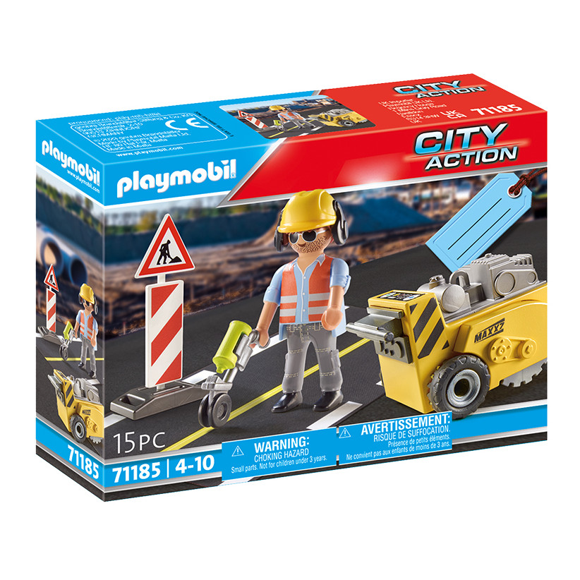 Muñeco Trabajador de Construcción 15 Piezas Playmobil