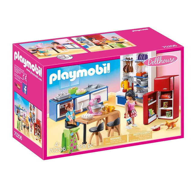 Juego Cocina Familiar 129 Piezas Playmobil