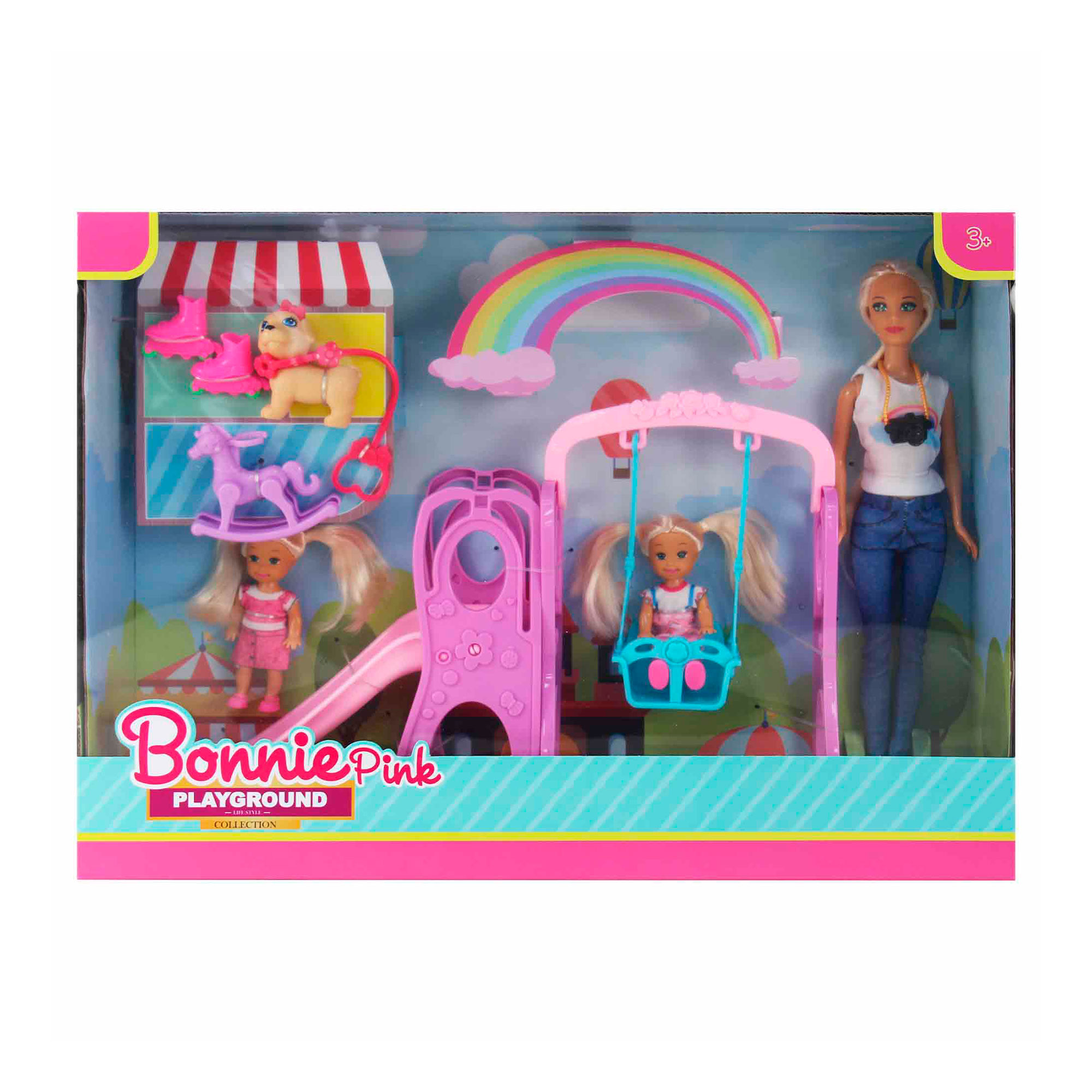 Muñeca Fashion Set Plaza Bonnie Pink