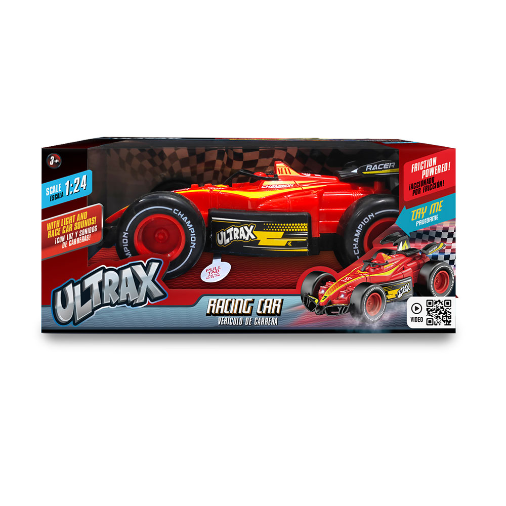 Auto de Carrera Fricción Rojo Ultrax
