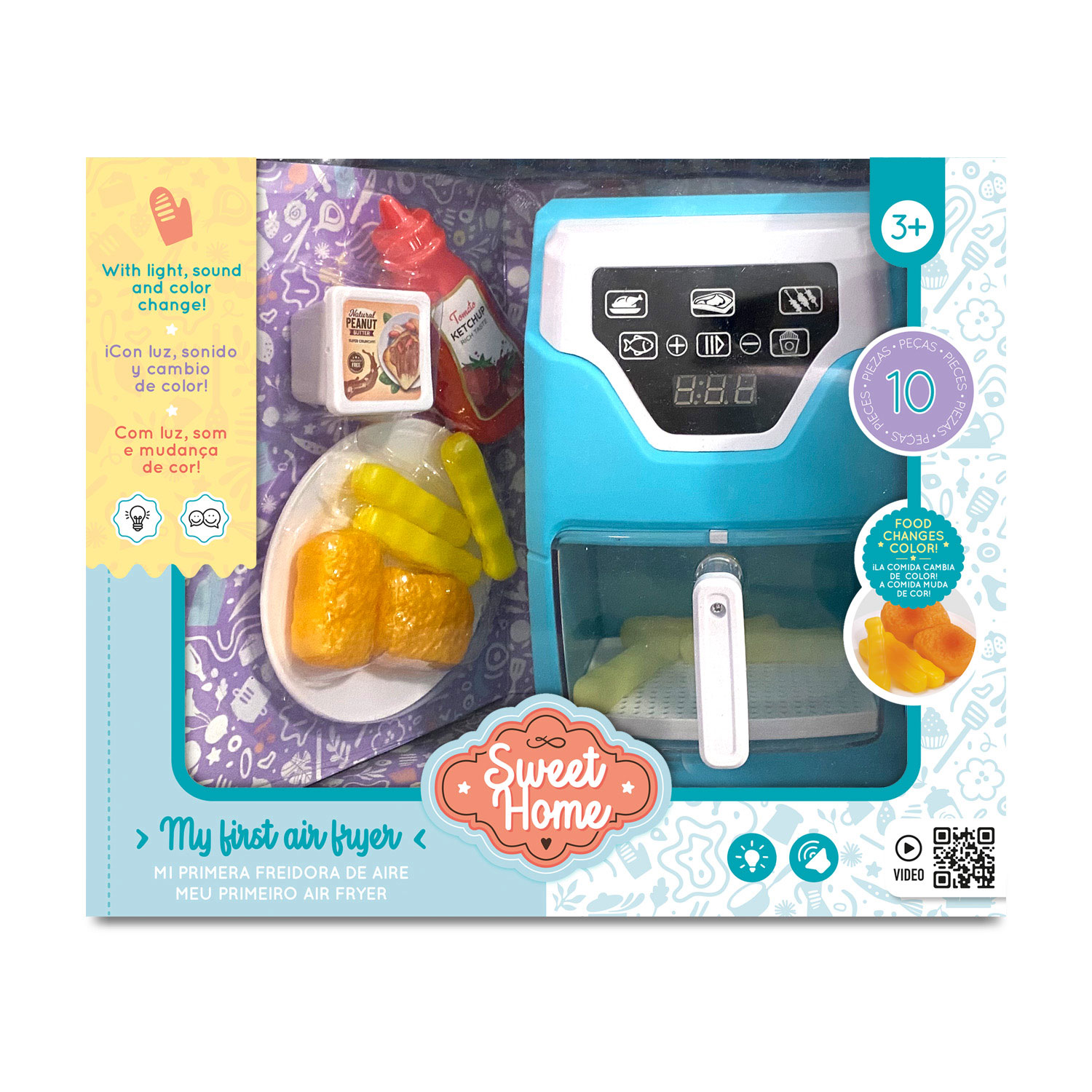 Freidora de Aire con Accesorios Sweet Home