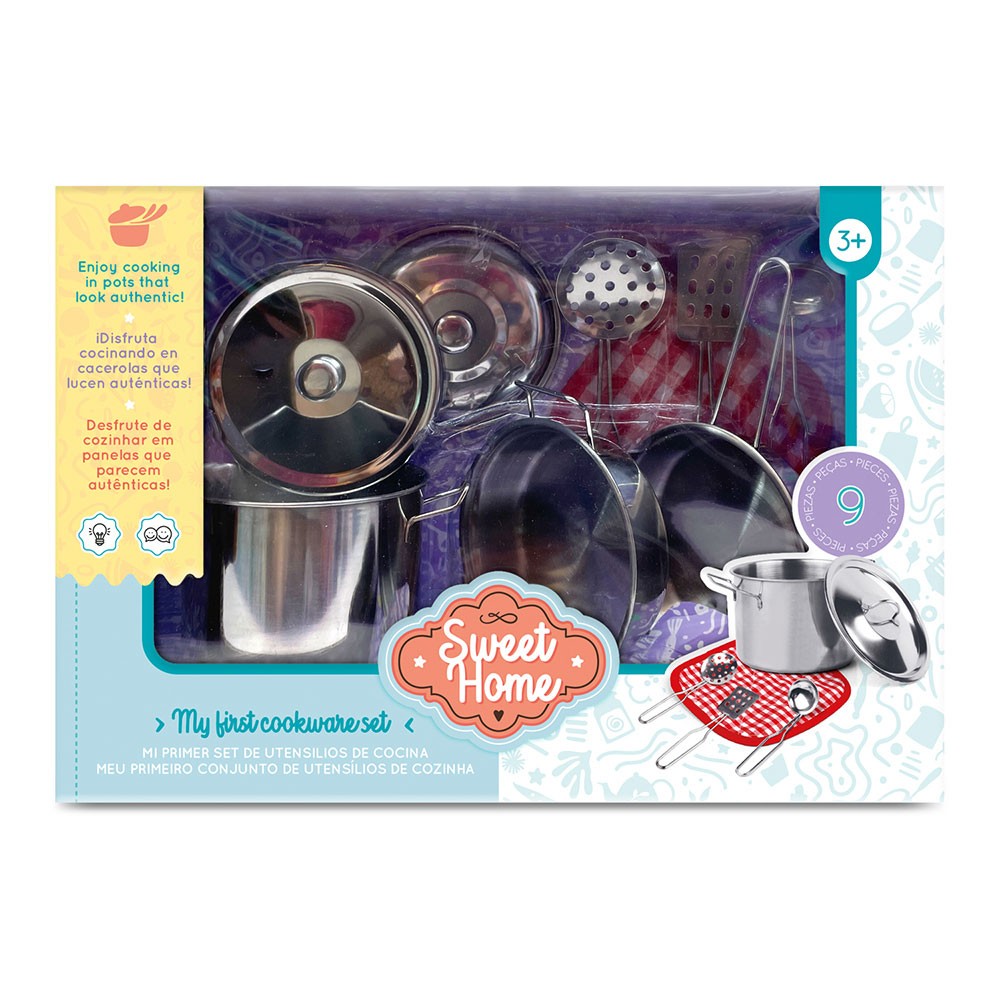 Set de Cocina Acero Sweet Home