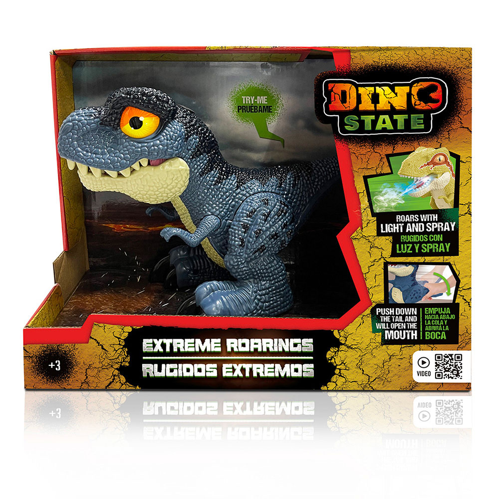 Dinosaurio Rugido con Spray, Luz y Sonido Dino State