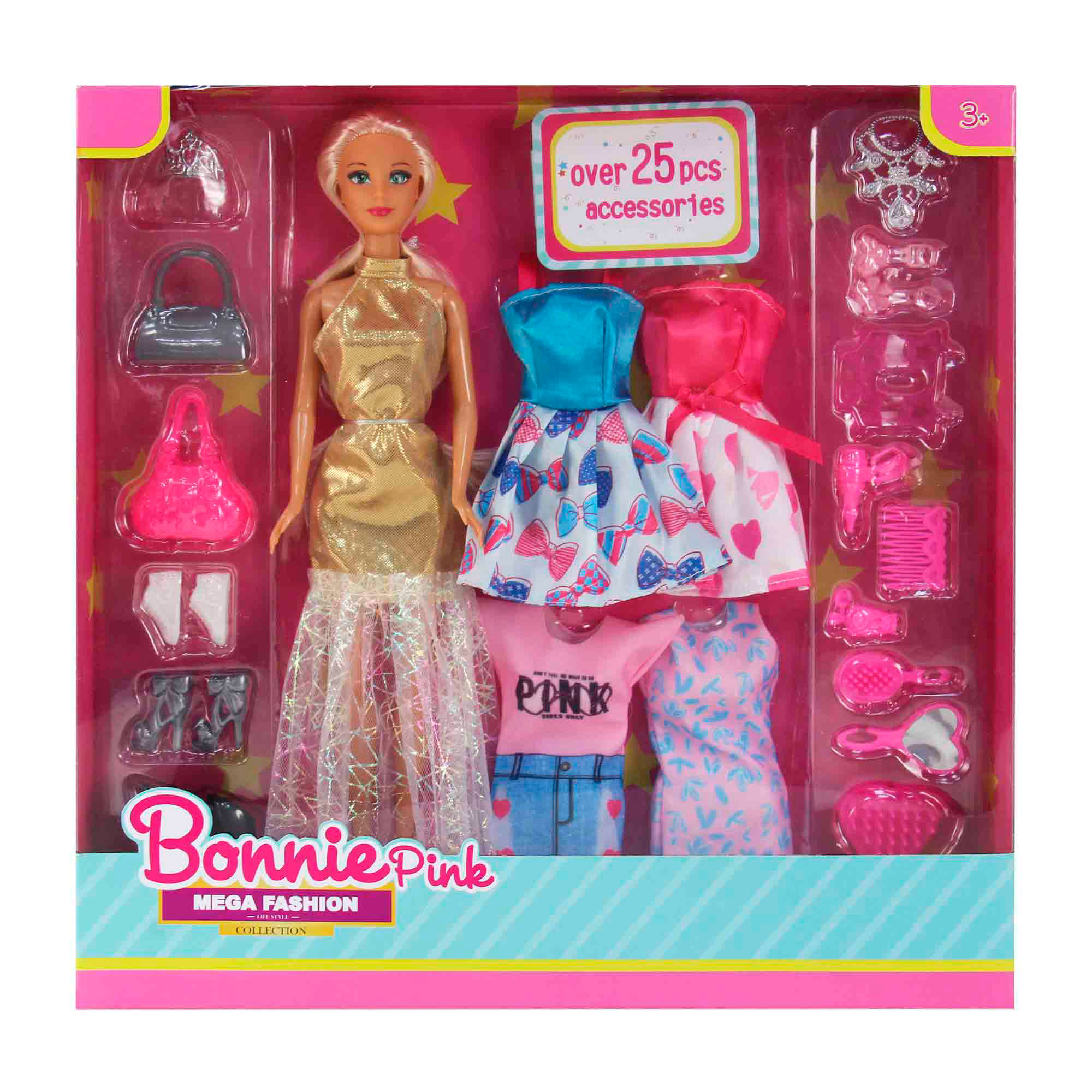 Muñeca Fashion con Vestidos Bonnie Pink