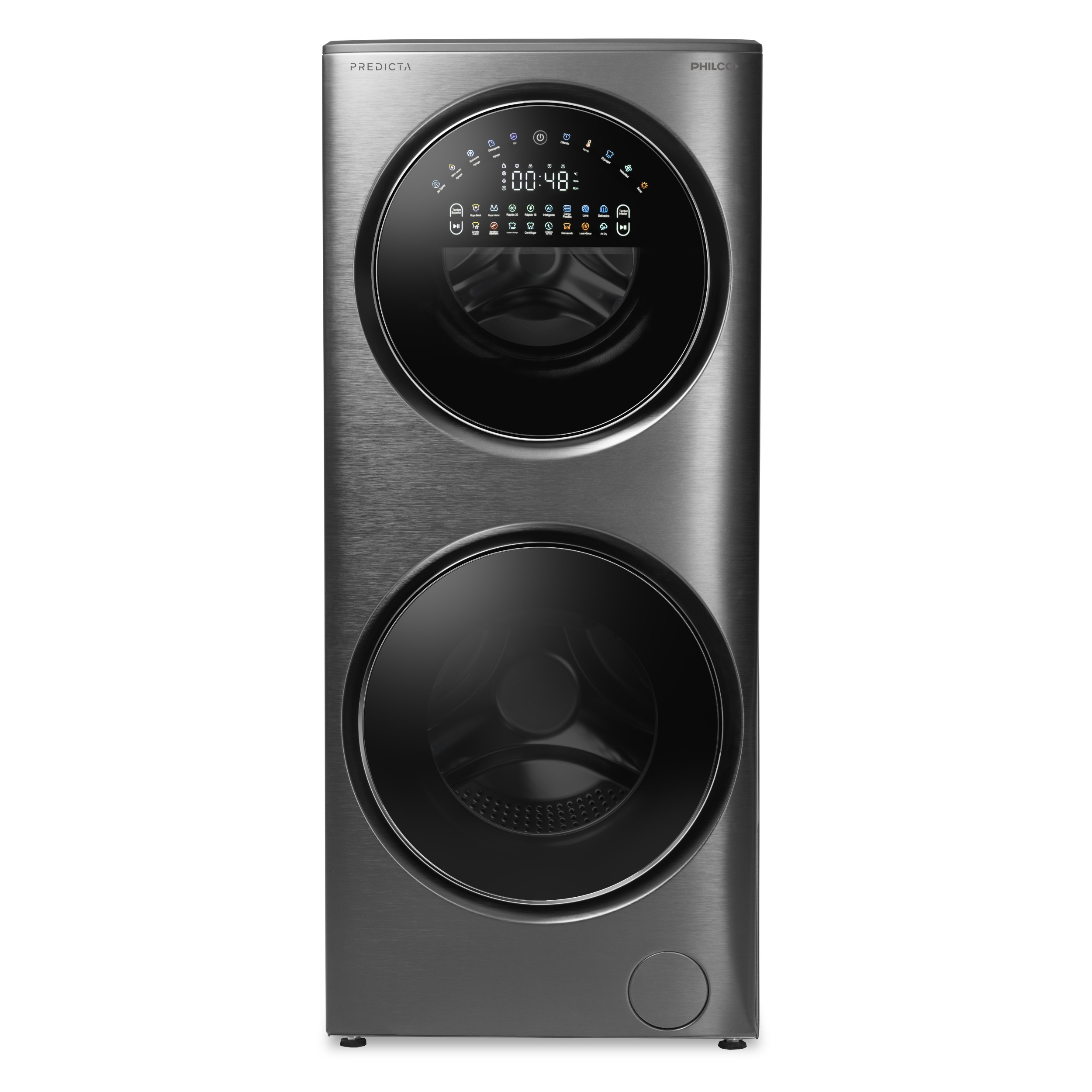 Torre de Lavado y Secado Inverter Philco Predicta Carga Frontal 15 Kg  PHLFT157GT