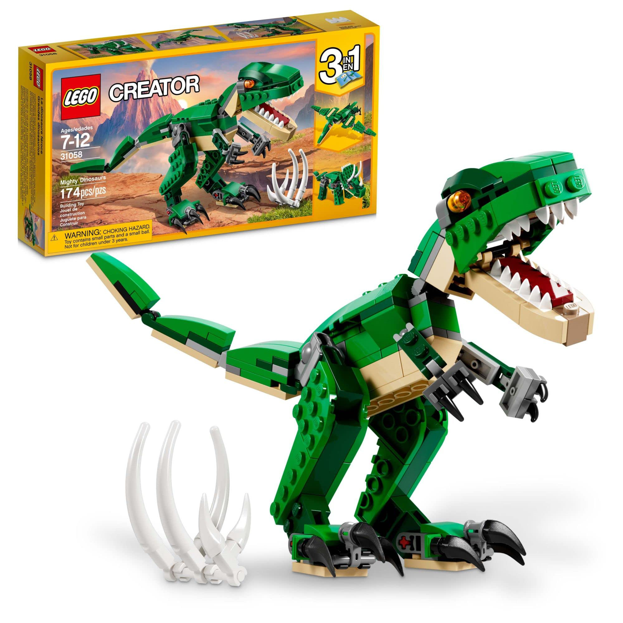 Dino 3 en 1 Creator Lego 174 Piezas