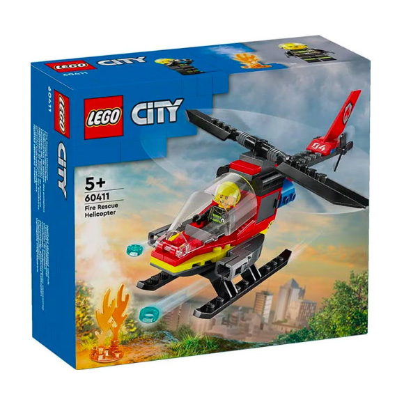 Helicóptero de Rescate Bombero Lego 85 Piezas
