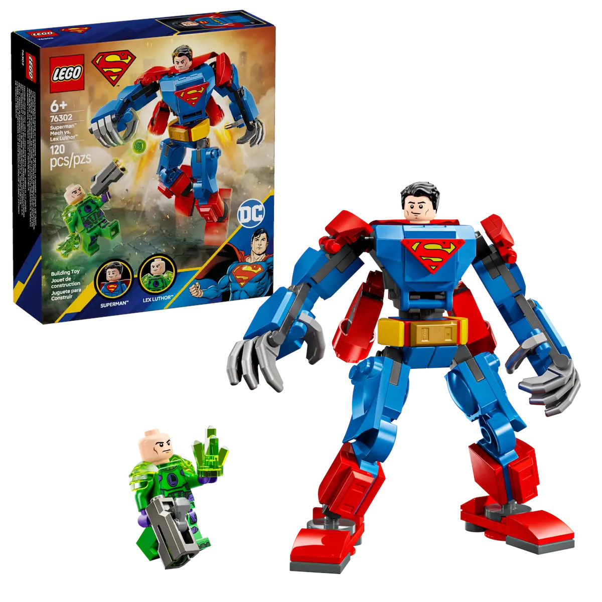 Superman vs Lex Luthor Lego 120 Piezas