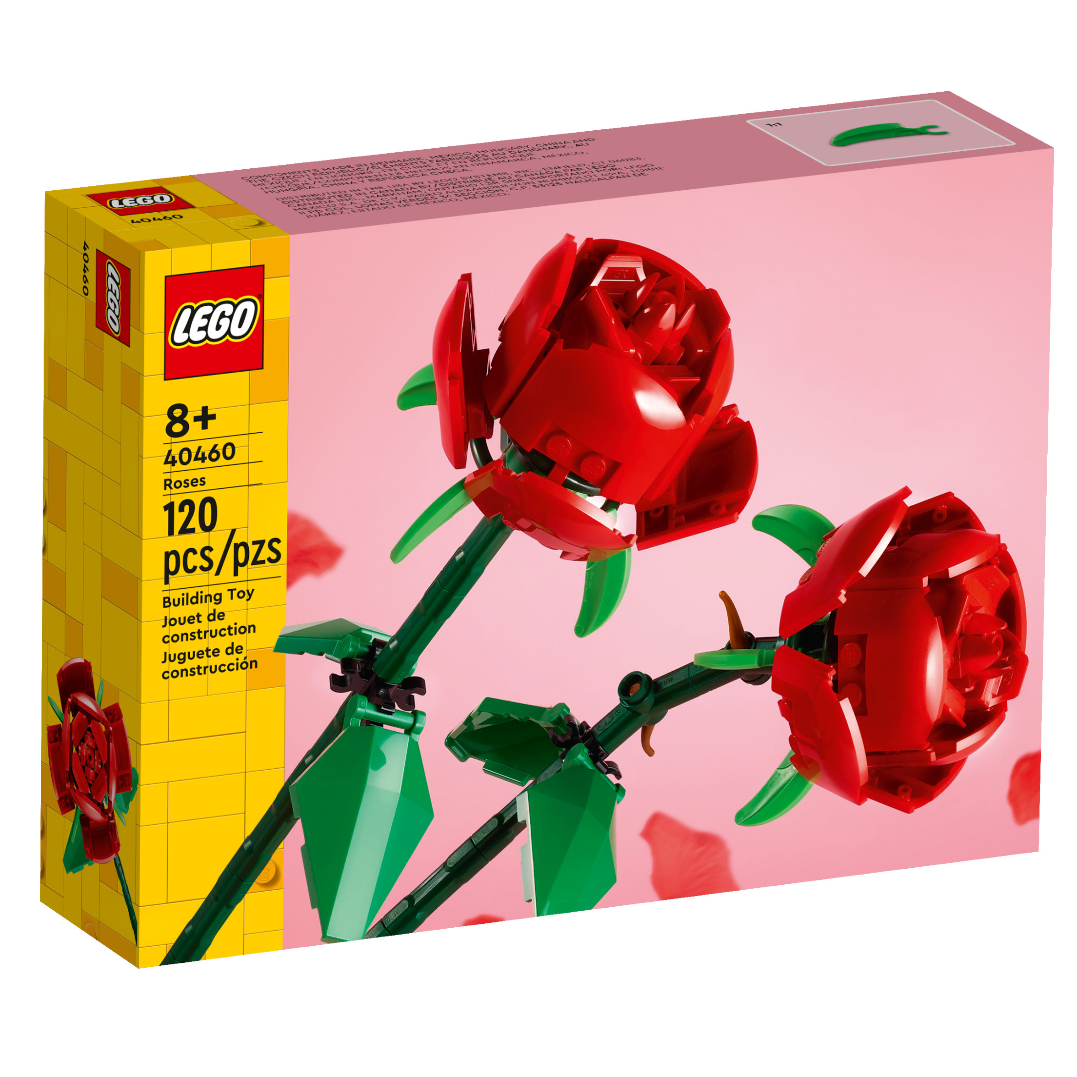 Rosas Botanical Lego 120 Piezas