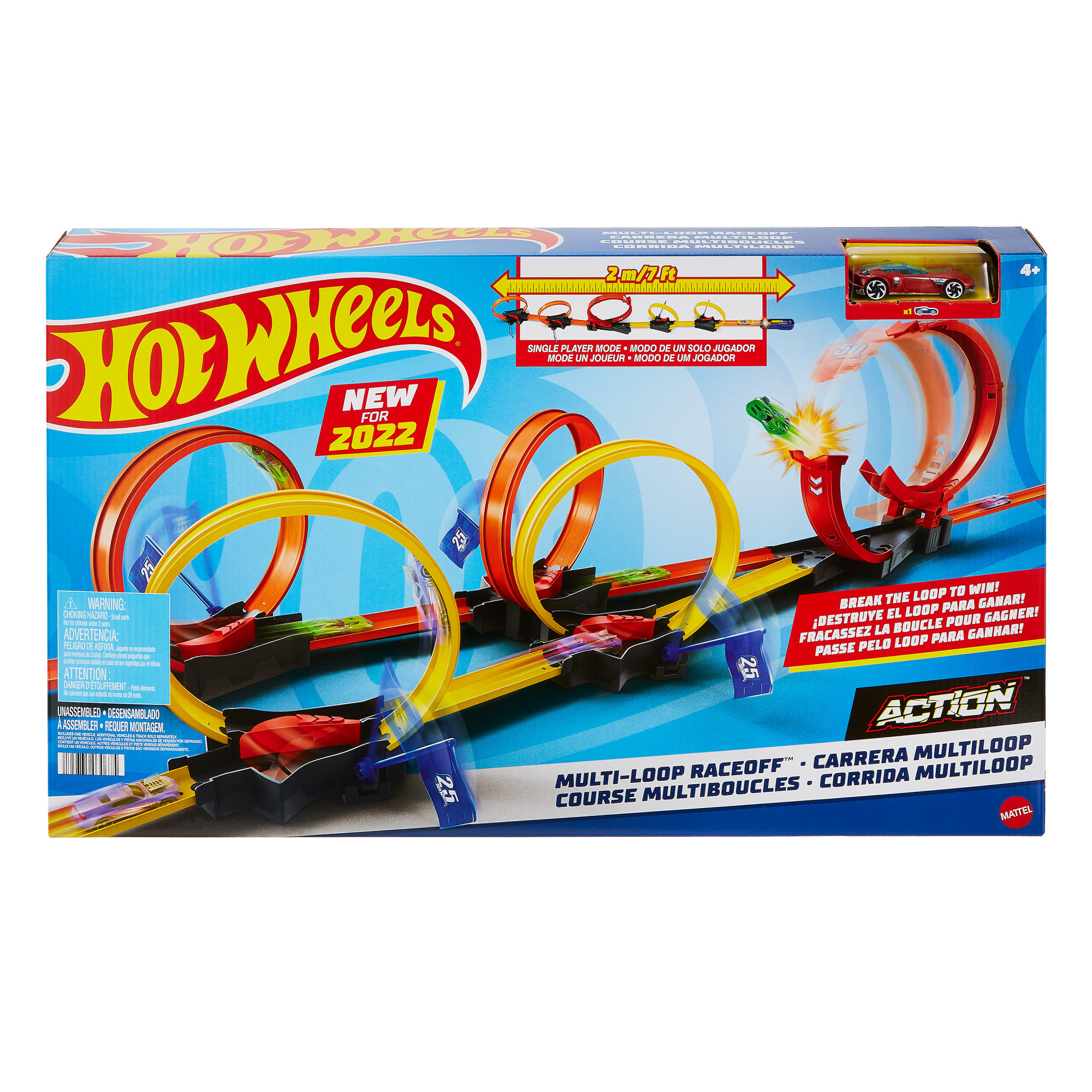 Pista de Acrobacia 5 Giros Hot Wheels