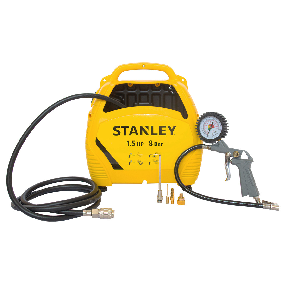 Compresor con Kit Stanley 1.5 HP