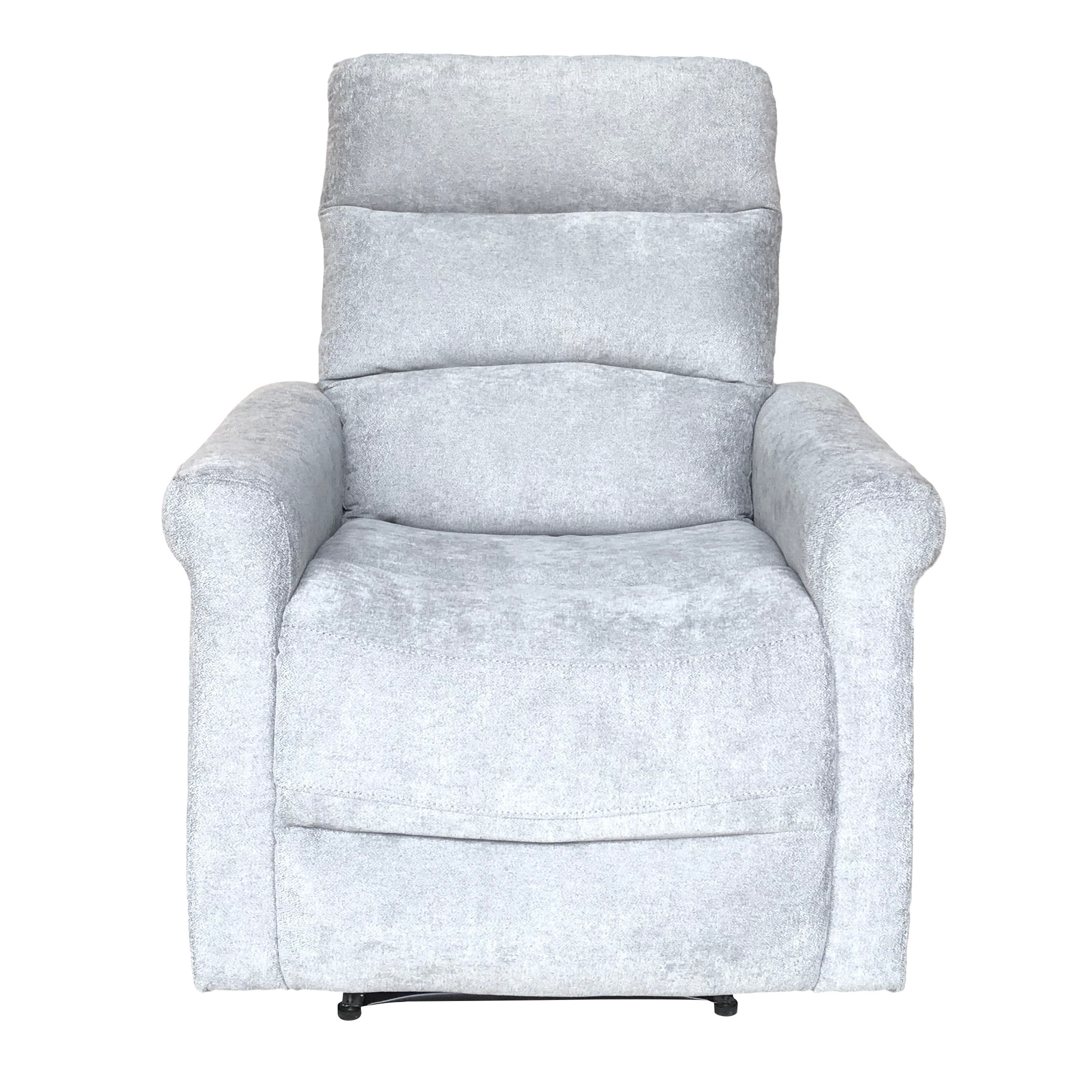 Sofá Reclinable Gris Claro