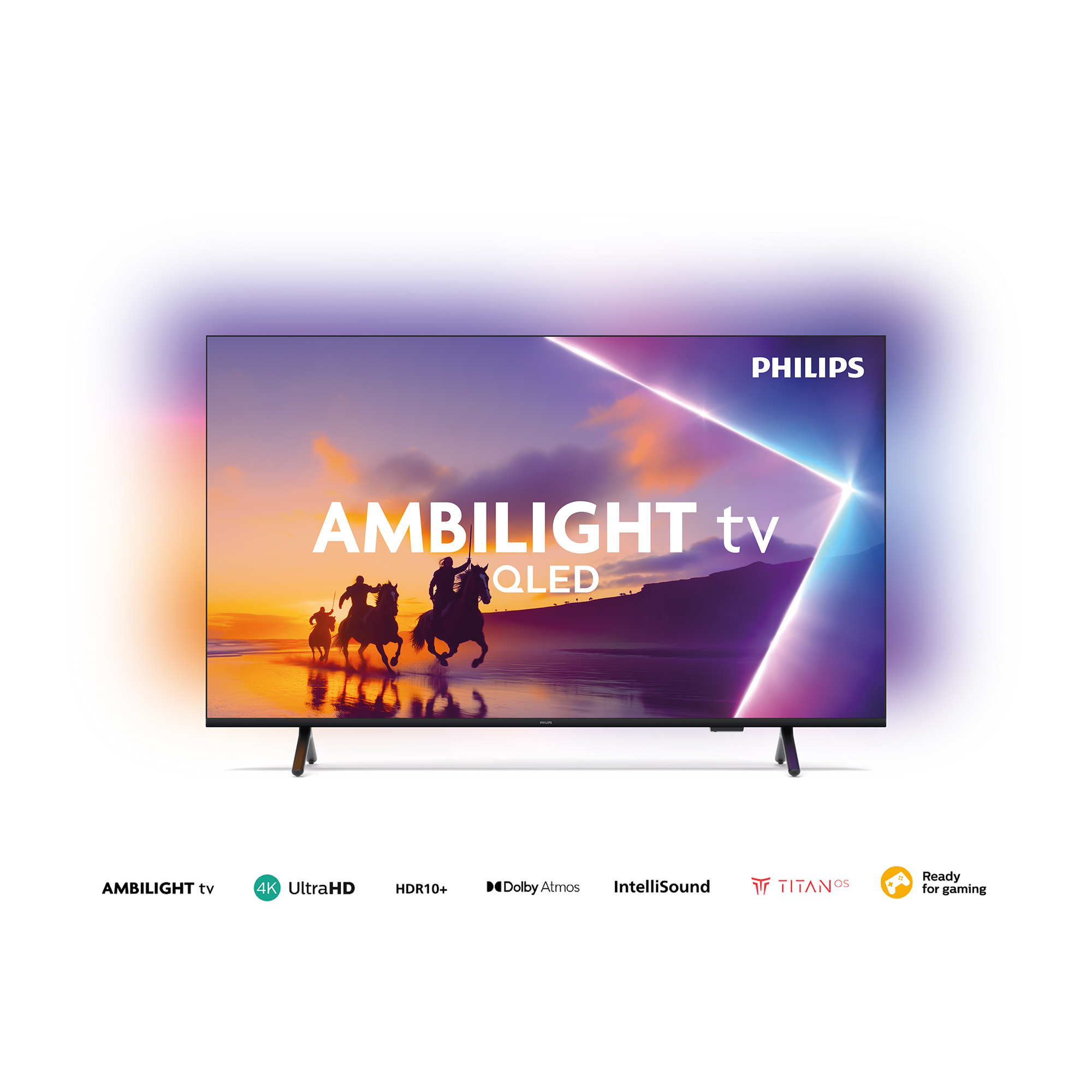 Tv 50" Philips 4K UHD QLED Titan OS 50PUD8250/77